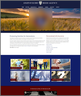 Knights of Columbus Website Design